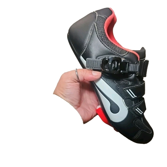 Peloton Unisex Red & Black Cycling Shoes 40 (Women’s 9 / Men’s 7)  Spin & Cycle - Picture 8 of 16